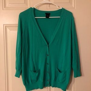 Green Ann Taylor sweater